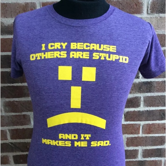 Stupid People Make Me Sad Big Bang Theory TShirt - Picture 1 of 2